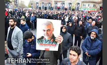 تجمع مردم تهران در پی شهادت سردار قاسم سلیمانی 12