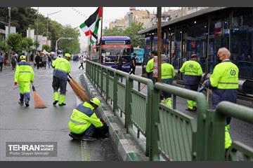 خدمات شهرداری تهران در پایان روز قدس 28