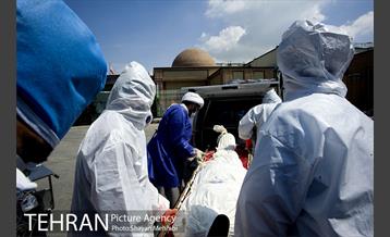 تطهیر و تدفین جانباختگان کرونایی در بهشت زهرا(س) 21