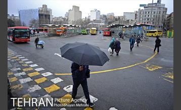 بارش باران در تهران 3