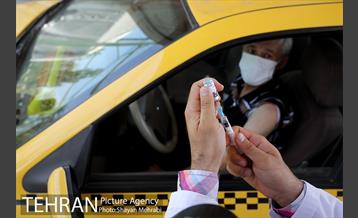 آغاز واکسیناسیون رانندگان تاکسی تهران 9