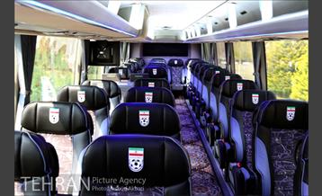 رونمایی از اتوبوس تیم ملی با طرح یوزپلنگ