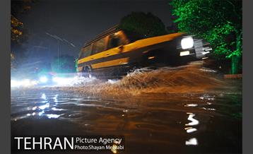بارش شدید باران و تگرگ در تهران 33