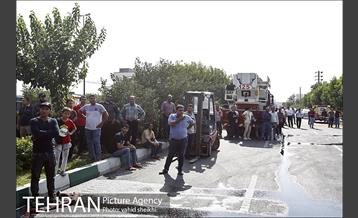 آتش سوزی در کارخانه رنگ  18