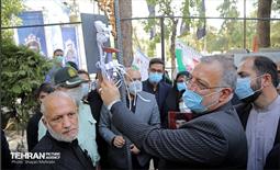 نواخته شدن زنگ دانش آموز شهید در قطعه شهدای گمنام 20