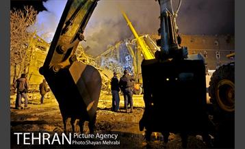 امداد رسانی شبانه در حادثه پلاسکو 6