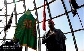 آیین اهتزاز پرچم گنبد ائمه اطهار "گنبد عاشقی" 12