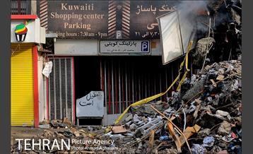 چهارمین روز آواربرداری ساختمان پلاسکو 13