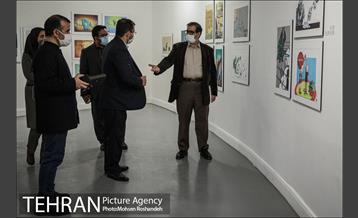 بازدید مدیران شهری و اعضای شورای شهر تهران از نمایشگاه تهران از منظر هنرمندان-2 6