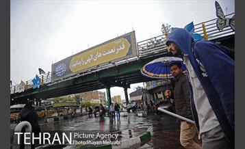 بارش باران پاییزی در تهران 13