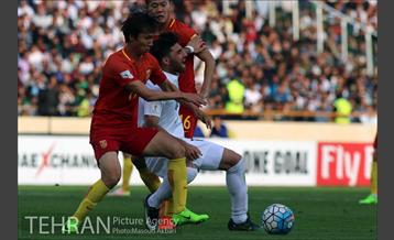 دیدار تیم های فوتبال ایران و چین