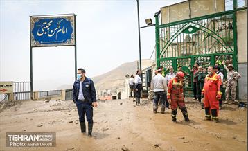 آغاز عملیات ساماندهی منطقه امامزاده داوود(ع) پس از سیلاب 27