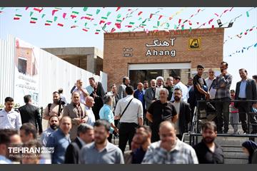 آیین تست گرم مسیر پایانی خط ۷ مترو تهران و بهره‌برداری از ورودی دوم ایستگاه آهنگ 1