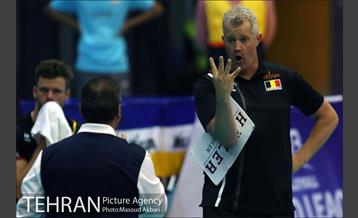 دیدار تیم های ملی والیبال ایران و بلژیک