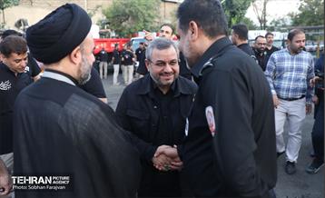 آیین بدرقه خادمین سازمان آتش‌نشانی 36