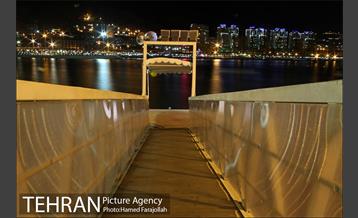 نمای غروب و شب دریاچه خلیج فارس 5