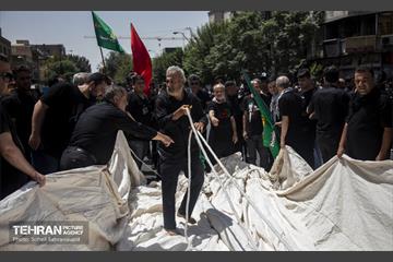 خیمه سوزان ظهر عاشورا در چهارراه گلوبندگ 43