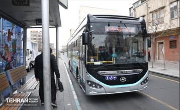 بهره‌برداری از اتوبوس های برقی شهر تهران 56
