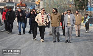 بازدید نخبگان منطقه ۵ از پروژه‌های عمرانی 34