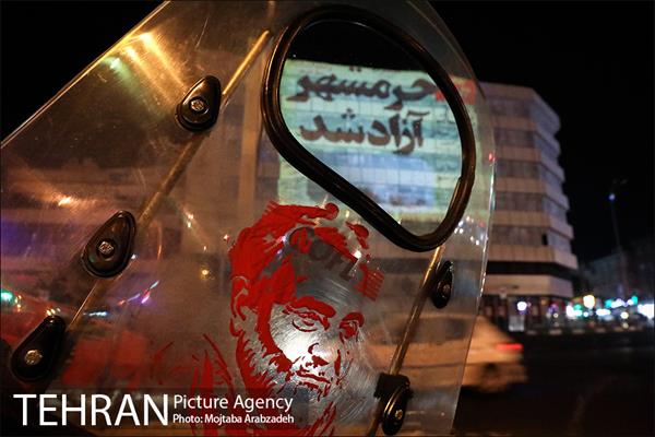 ویدئو مپینگ آزادسازی خرمشهر در میدان انقلاب اسلامی 10
