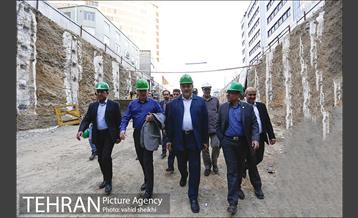 مراسم اتصال جبهه های حفاری شمالی و جنوبی تونل زیر گذر استادمعین 6