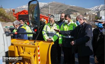مانور سراسری برف روبی در منطقه 1 تهران 16
