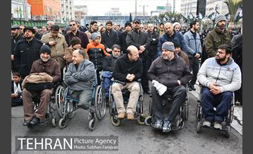 تجمع عزاداران فاطمی در میدان هفت تیر 12