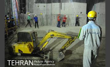 ورود دستگاه تمام مکانیزه(TBM) به ایستگاه مترو شهدا 29