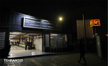 تست گرم بخش میانی خط ۶ مترو تهران 1