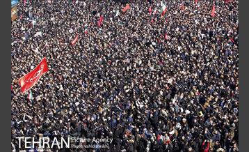 تشییع پیکر سپهبد قاسم سلیمانی و شهدای مقاومت در تهران  34