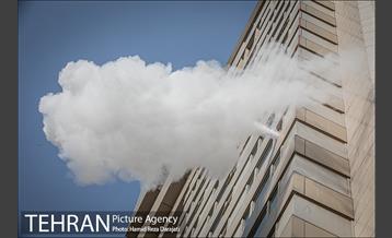 مانور عملیات آتش نشانی در شمال تهران 1