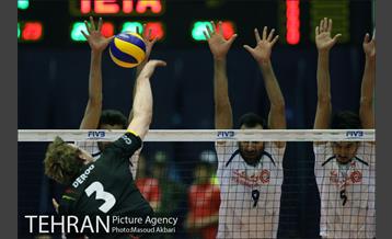 دیدار تیم های ملی والیبال ایران و بلژیک