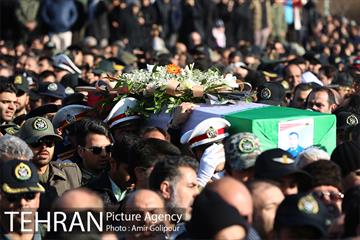مراسم تشییع شهدای حادثه سقوط هواپیما  23