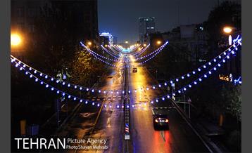 آذین بندی خیابان ولیعصر(عج) به مناسبت عید نیمه شعبان 12