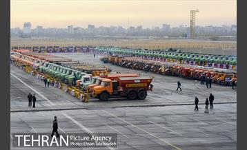 مانور ماشین آلات و تجهیزات ستاد برف روبی شهرداری تهران 6