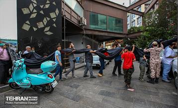 اهتزاز اَبَر پرچم متبرک ابا عبدالله حسین(ع) 28