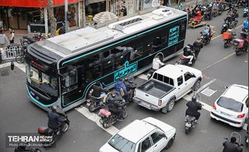بهره‌برداری از اتوبوس های برقی شهر تهران 4