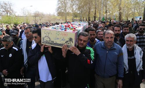 تشییع پیکر پاک و مطهر شهید گمنام در فدراسیون تیراندازی 19