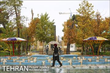 حال و هوای بارانی میدان هفت حوض  2
