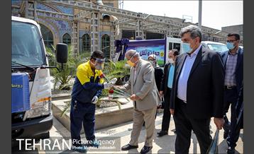 رونمایی از ناوگان حمل پسماندهای بیمارستانی 15