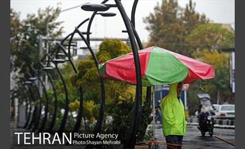 بارش باران پاییزی در تهران 19
