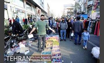 بازار خیابانی در آستانه نوروز