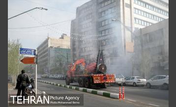 عملیات ضدعفونی المان های شهری منطقه 6 16