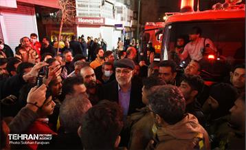 آتش سوزی در خیابان بهار تهران 10