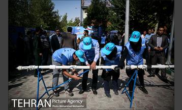 مانور آبرسانی اضطراری در زلزله 13