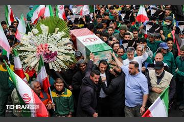 تشییع پیکر مطهر پاکبان شهید «حسن خیران»