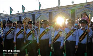 آیین تعویض پرچم گنبد حضرت عبدالعظیم الحسنی(ع) 33