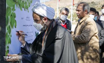 آیین غرس درخت در کوهسار  با حضور معاون فرهنگی قوه قضاییه 9