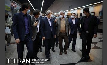 بازدید سخنگوی دولت از طرح استفاده اجباری ماسک در مترو 29