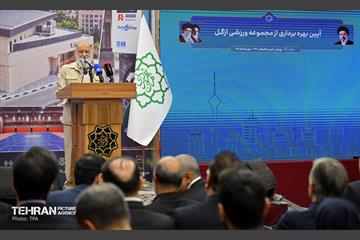 آیین بهره‌برداری از مجموعه ورزشی ازگل  12